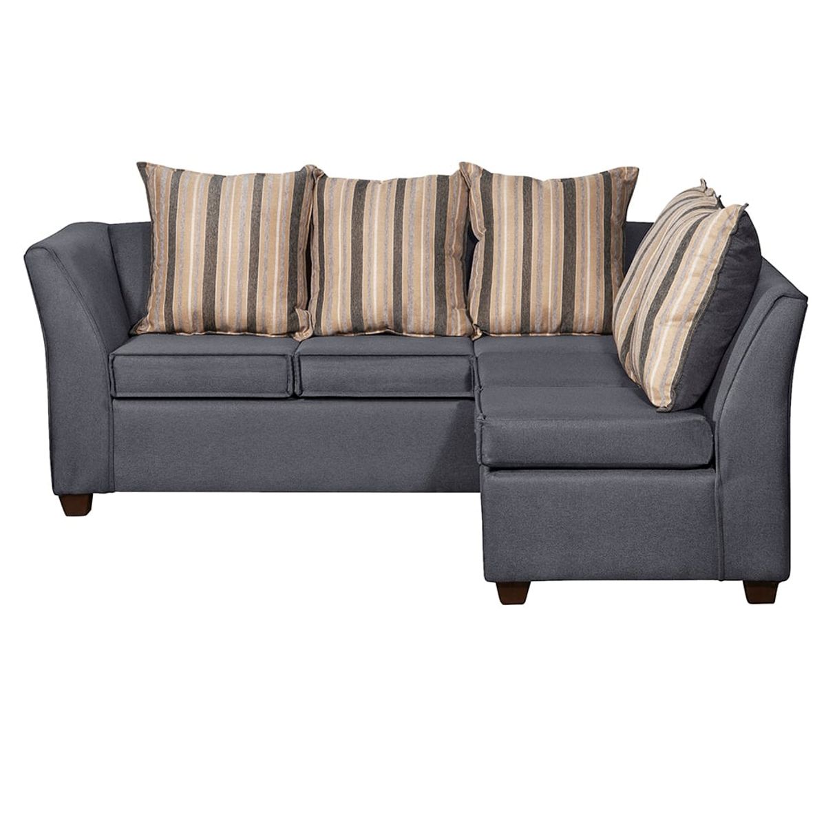 RUZAM MOBEL - SECCIONAL DIVEAN 5 CUERPOS  GRIS LINO