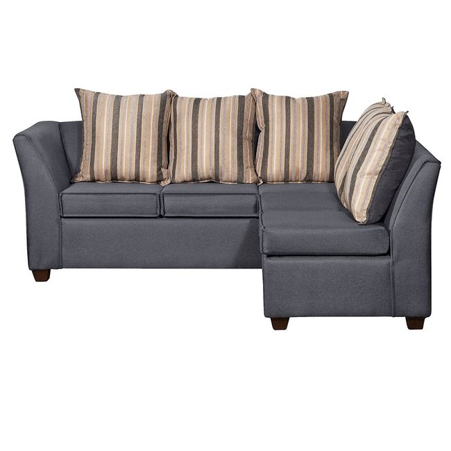 RUZAM MOBEL - SECCIONAL DIVEAN 5 CUERPOS  GRIS LINO