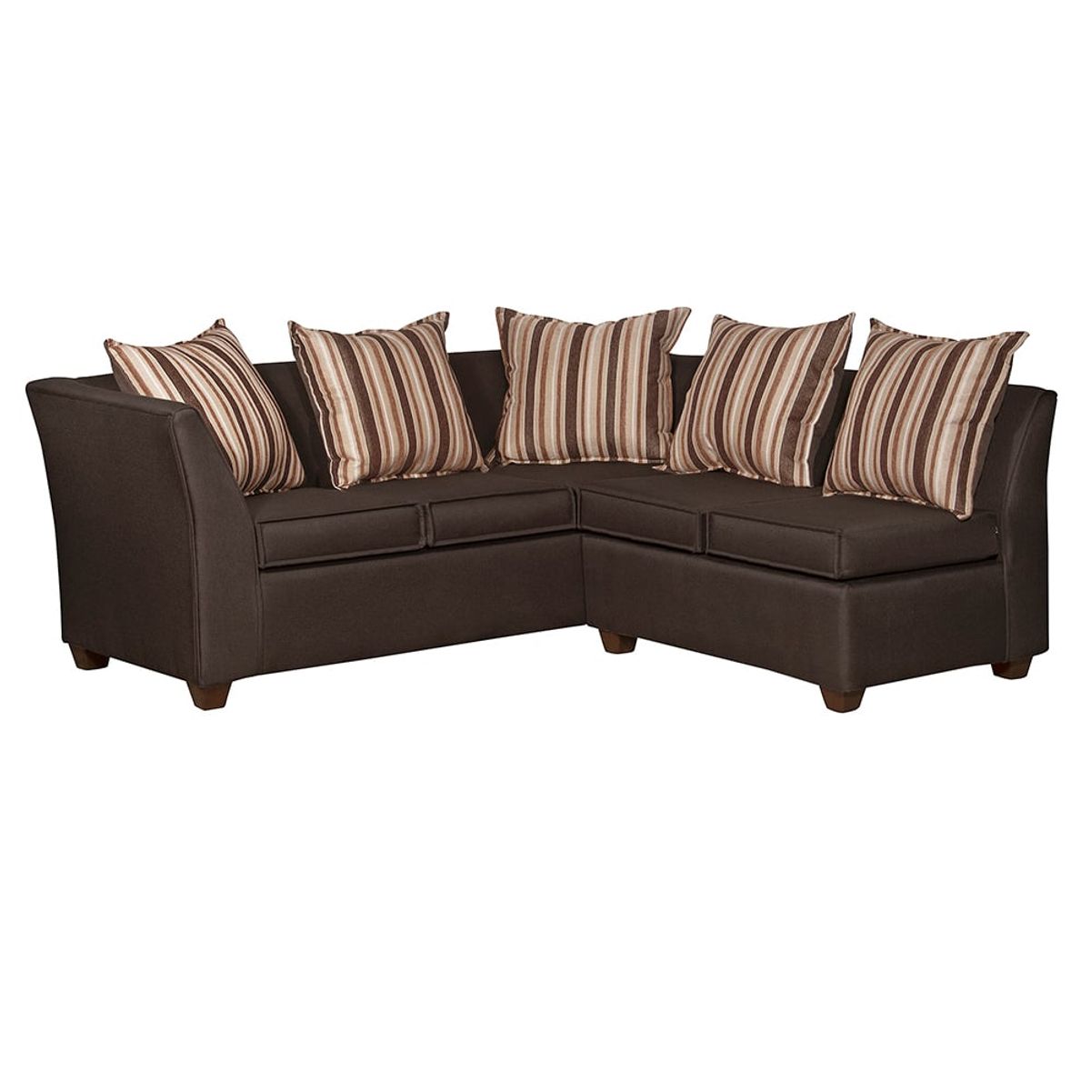 RUZAM MOBEL - SECCIONAL DIVEAN 5 CUERPOS  CAFE LINO