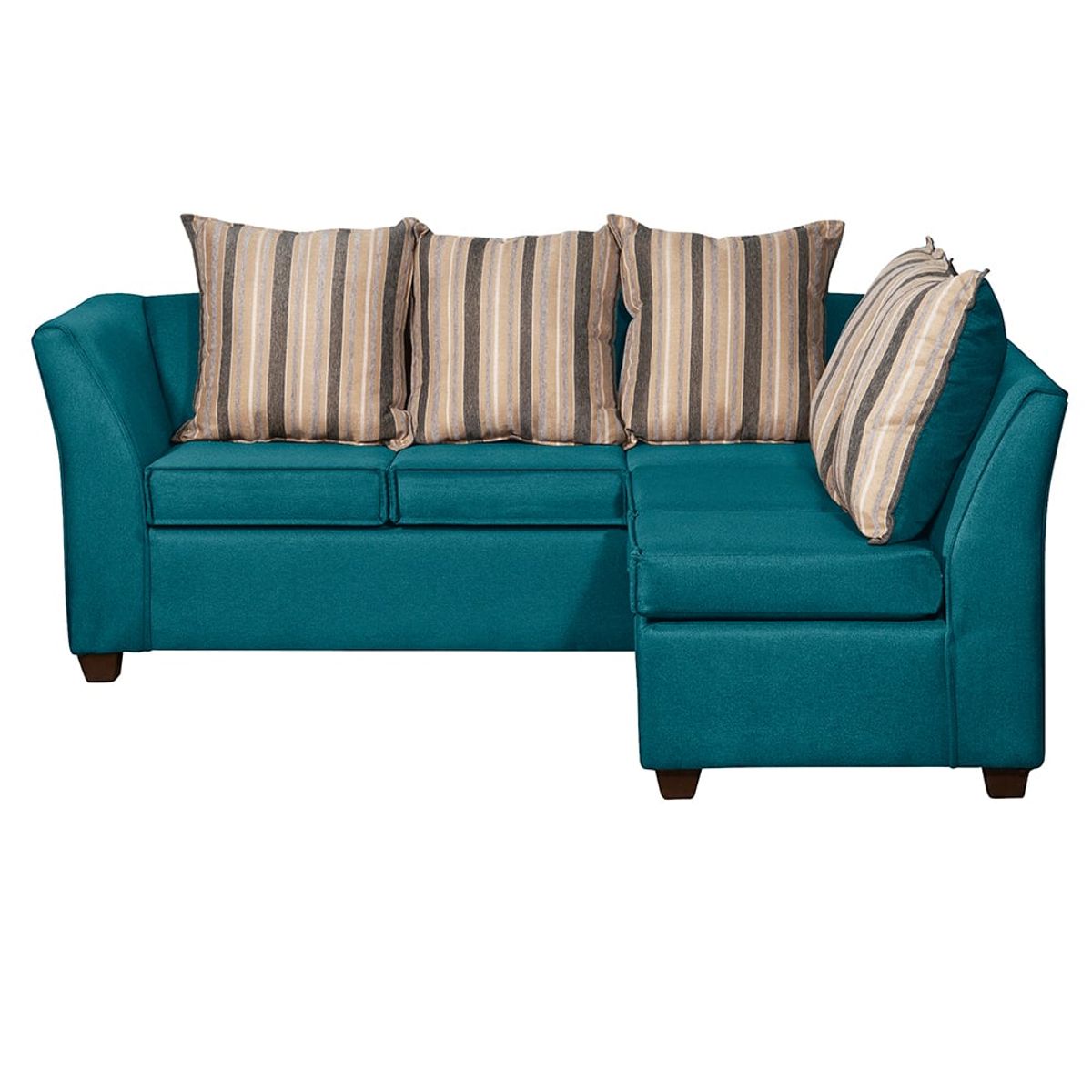 RUZAM MOBEL - SECCIONAL DIVEAN 5 CUERPOS TURQUESA LINO