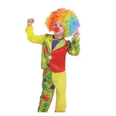 TODODISFRACESCHILE - Disfraz Payaso con peluca y nariz 7a9 años