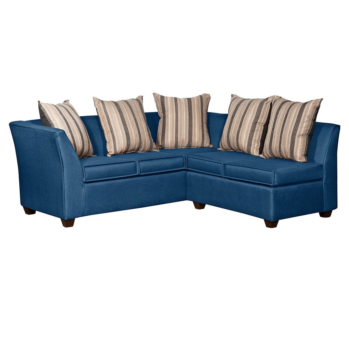 RUZAM MOBEL - SECCIONAL DIVEAN 5 CUERPOS  AZUL LINO