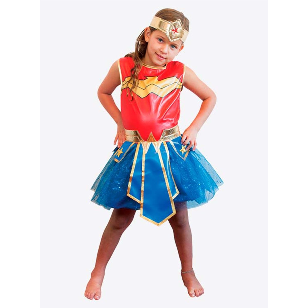 TODODISFRACESCHILE - Disfraz Mujer Maravilla Wonder Woman Talla 4 - 6 años