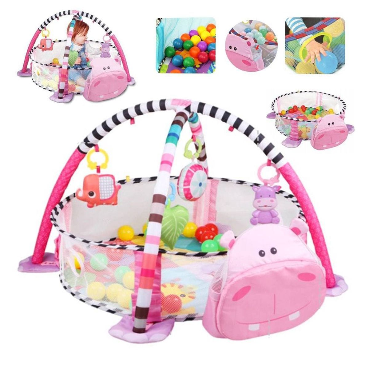 IRM - ALFOMBRA GIMNASIO 3 EN 1 DE ESTIMULACION PARA BEBE HYPO