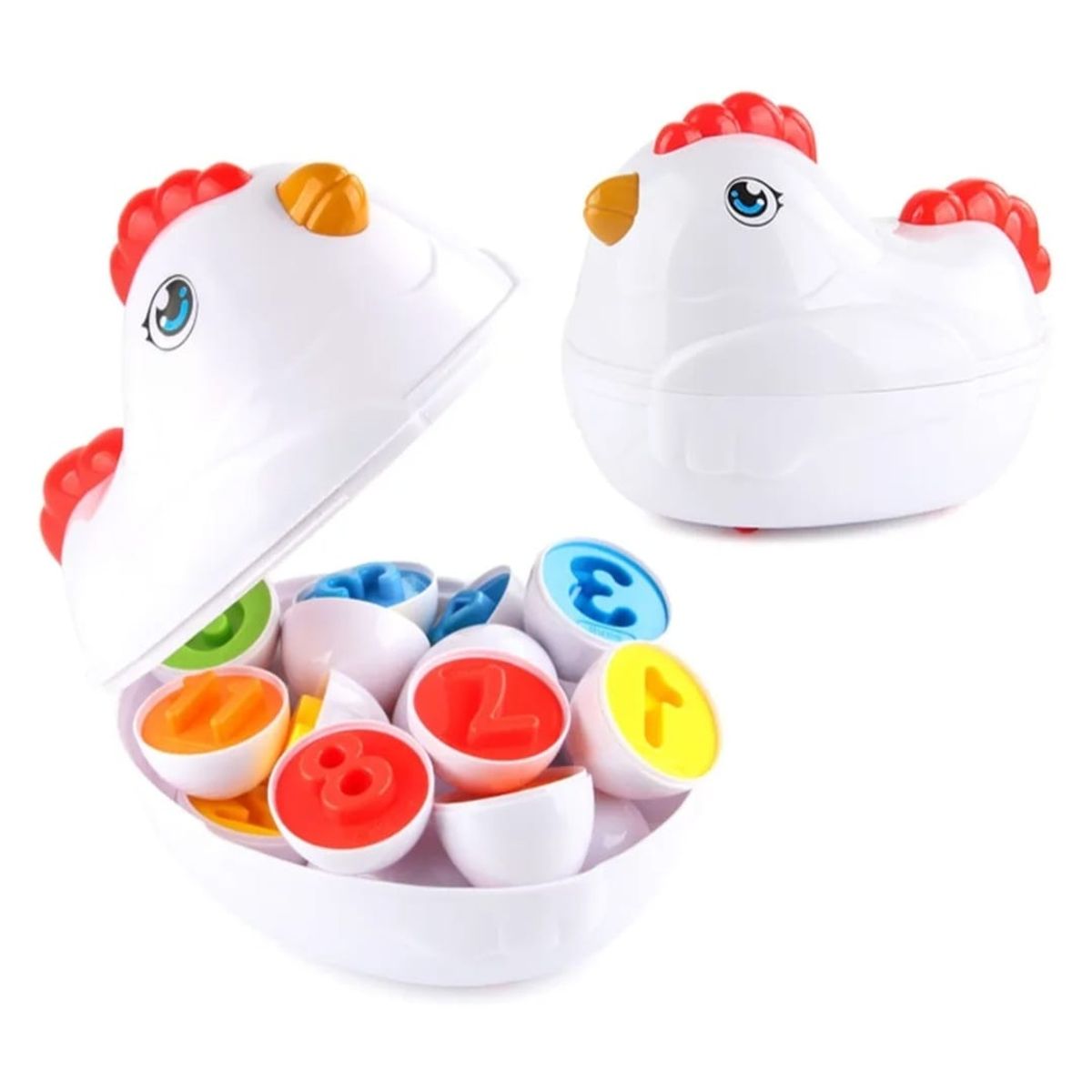 GENERICO - Juego Didáctico Gallina Huevos De Encaje Niños