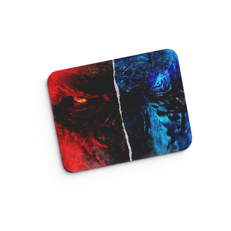 GENERICO - Mouse pad Godzilla y Kong  M433 24x19 cm x 3 mm  Neopreno ANHIZ