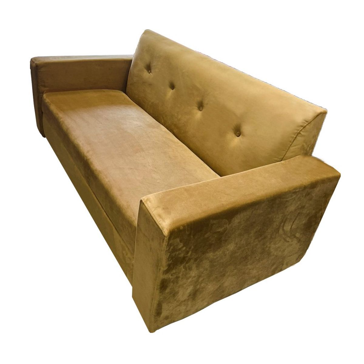 MUEBLES HVM - Sofa HVM Alonso 2C Mostaza Felpa