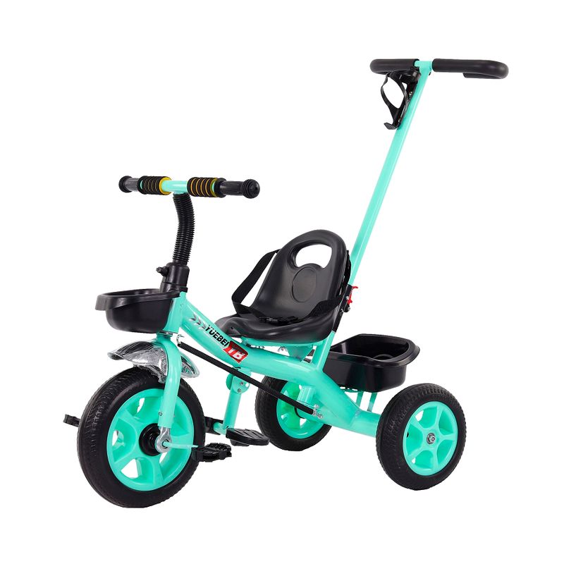 GENERICO - TRICICLO METALICO INFANTIL greenCON BASTON GUIA