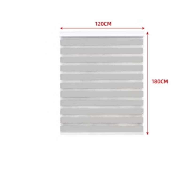 GENERICO - Cortina Roller Black-Out Color Gris Claro 120X180CM