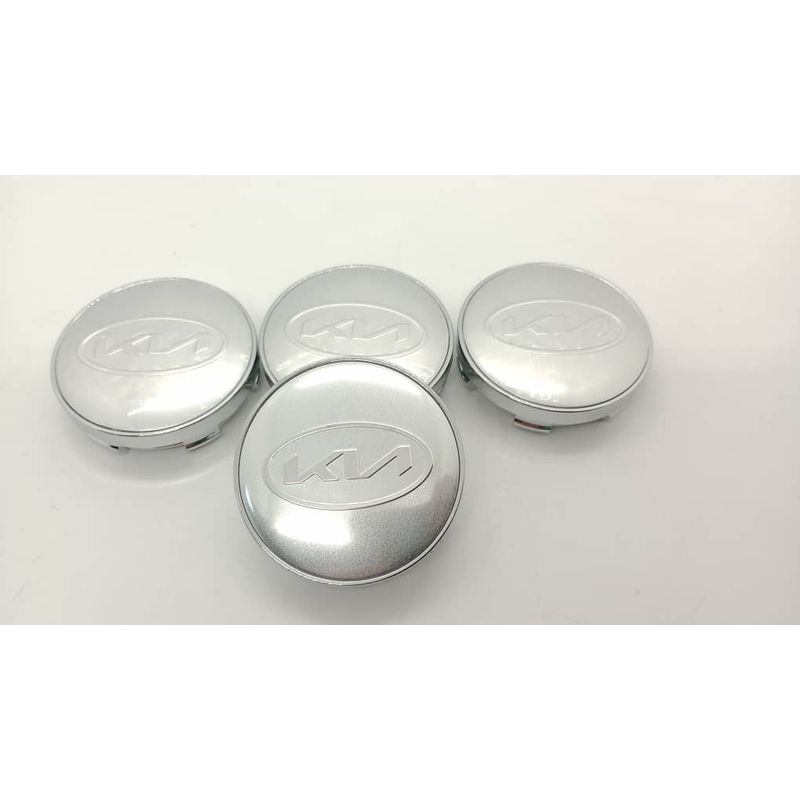 GENERICO - Tapa centro Llantas de autos 56mm universal KIA OVALO PLATA