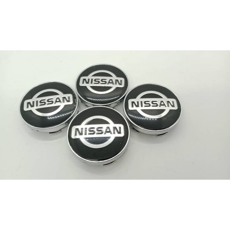 GENERICO - Tapa centro Llantas autos 60mm universal NISSAN NEGRO PLATA