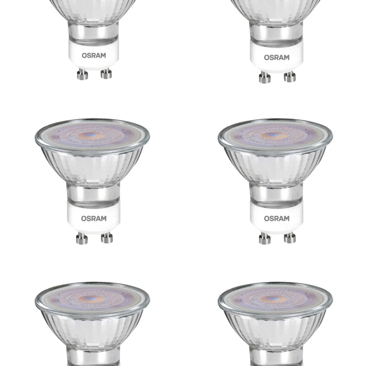 OSRAM LEDVANCE - Set 10 Ampolletas OSRAM LEDANCE PAR16 GU10 4W= 50 W Luz Fria