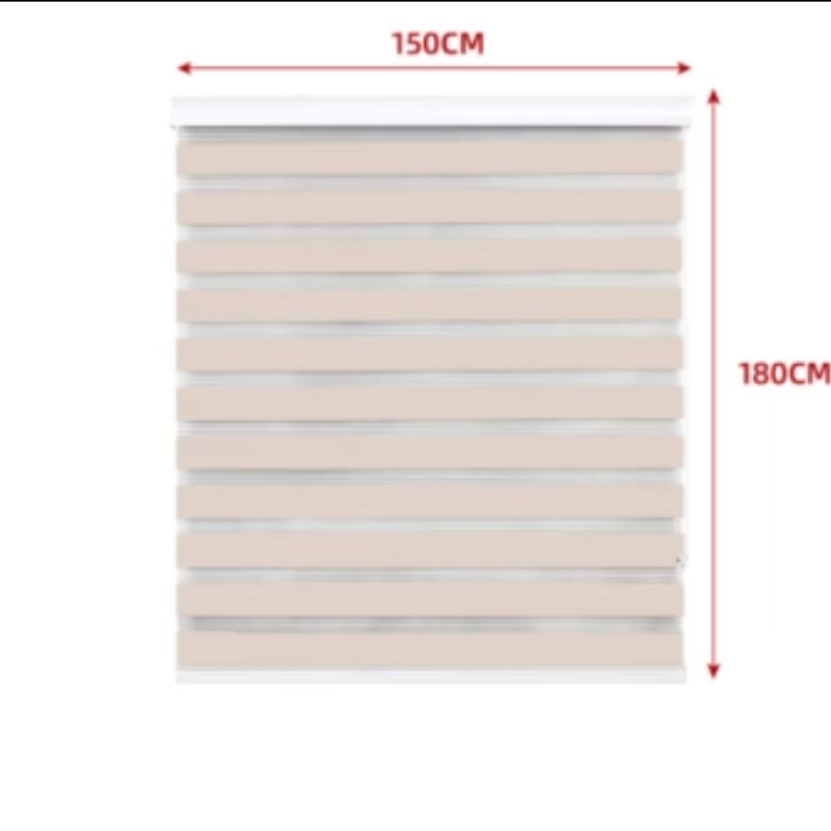 GENERICO - Cortina Roller Duo Black-Out Beige 150X180CM