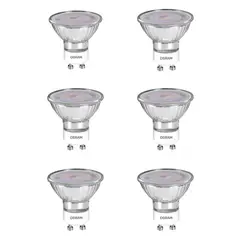 OSRAM LEDVANCE - Set 6 Ampolletas OSRAM LEDANCE PAR16 GU10 4W= 50 W Luz Fria