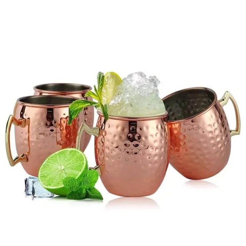 GENERICO - Set De Vasos 4 Unidades 550ml Para Cocteles Moscow Mule