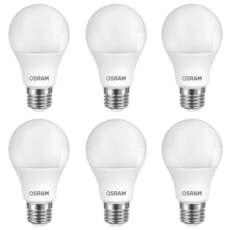 OSRAM LEDVANCE - Set 6 Ampolletas OSRAM LEDANCE E27 12W= 90 W Luz Calida 1000LM
