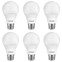 OSRAM LEDVANCE - Set 6 Ampolletas OSRAM LEDANCE E27 12W= 90 W Luz Calida 1000LM