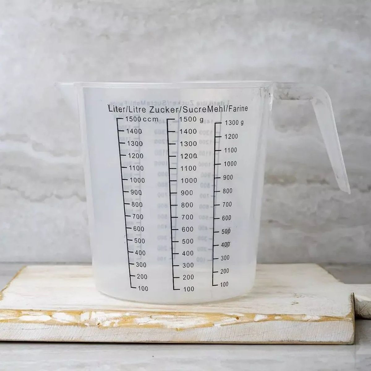 GENERICO - Jarra Medidora 1.5 Litros Cocina Repostería Pastelería Plastica