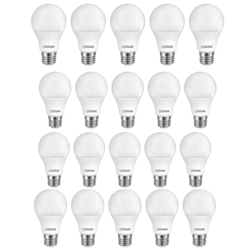 OSRAM LEDVANCE - Set 20 Ampolletas OSRAM LEDANCE E27 12W= 90 W Luz Calida 1000LM