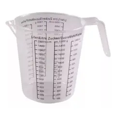 GENERICO - Jarra Medidora 1.5 Litros Cocina Pastelería Plastica