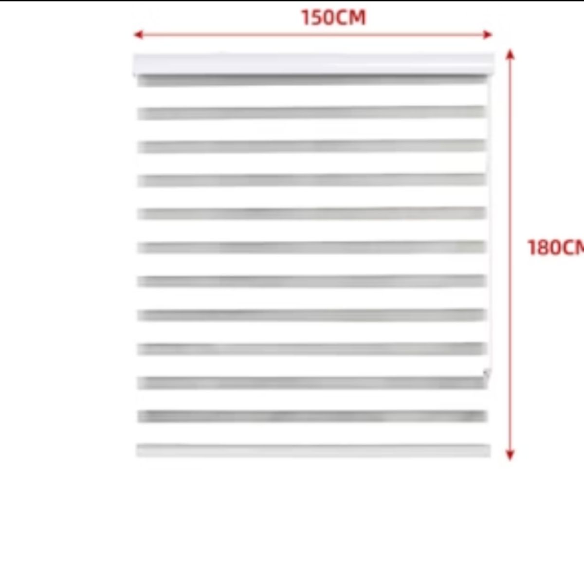 GENERICO - Cortina Roller Duo Black-Out Blanco 150X180CM