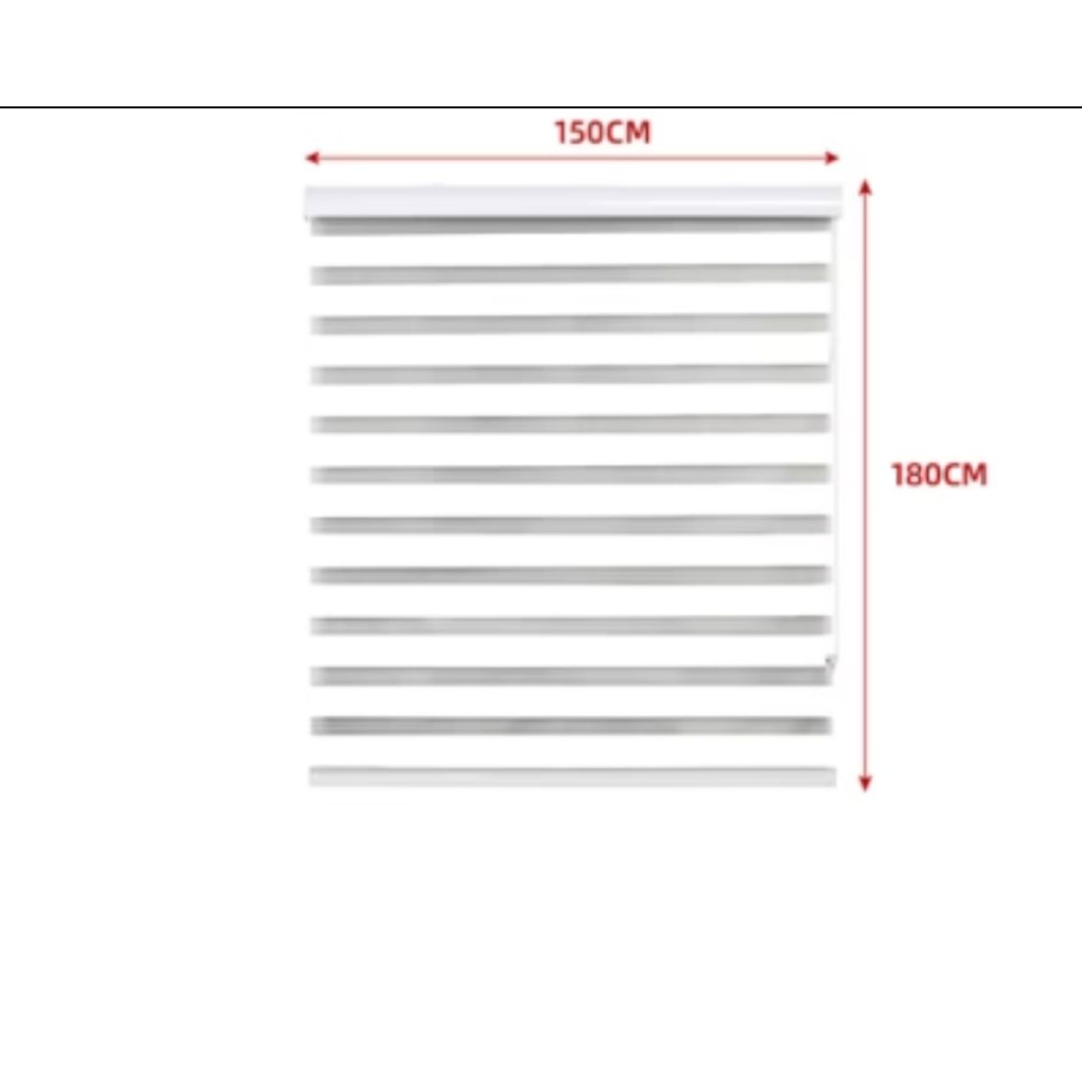 GENERICO - Cortina Roller Duo Black-Out Blanco 150X180CM