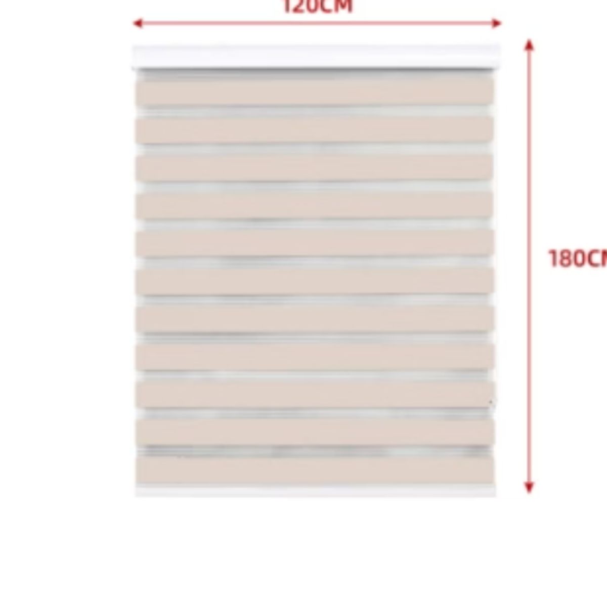 GENERICO - Cortina Roller Duo Black-Out Beige 120X180CM