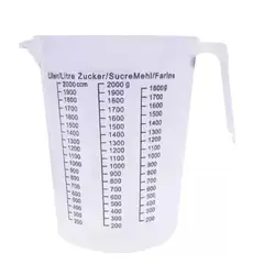 GENERICO - Jarra Medidora 2 Litros Cocina Repostería Pastelería Plastica