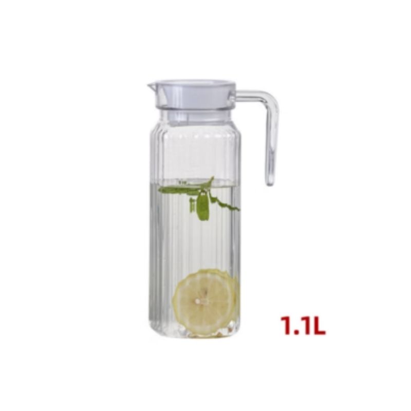 GENERICO - Jarra Plástica Con Tapa 1L Bebidas Jugos