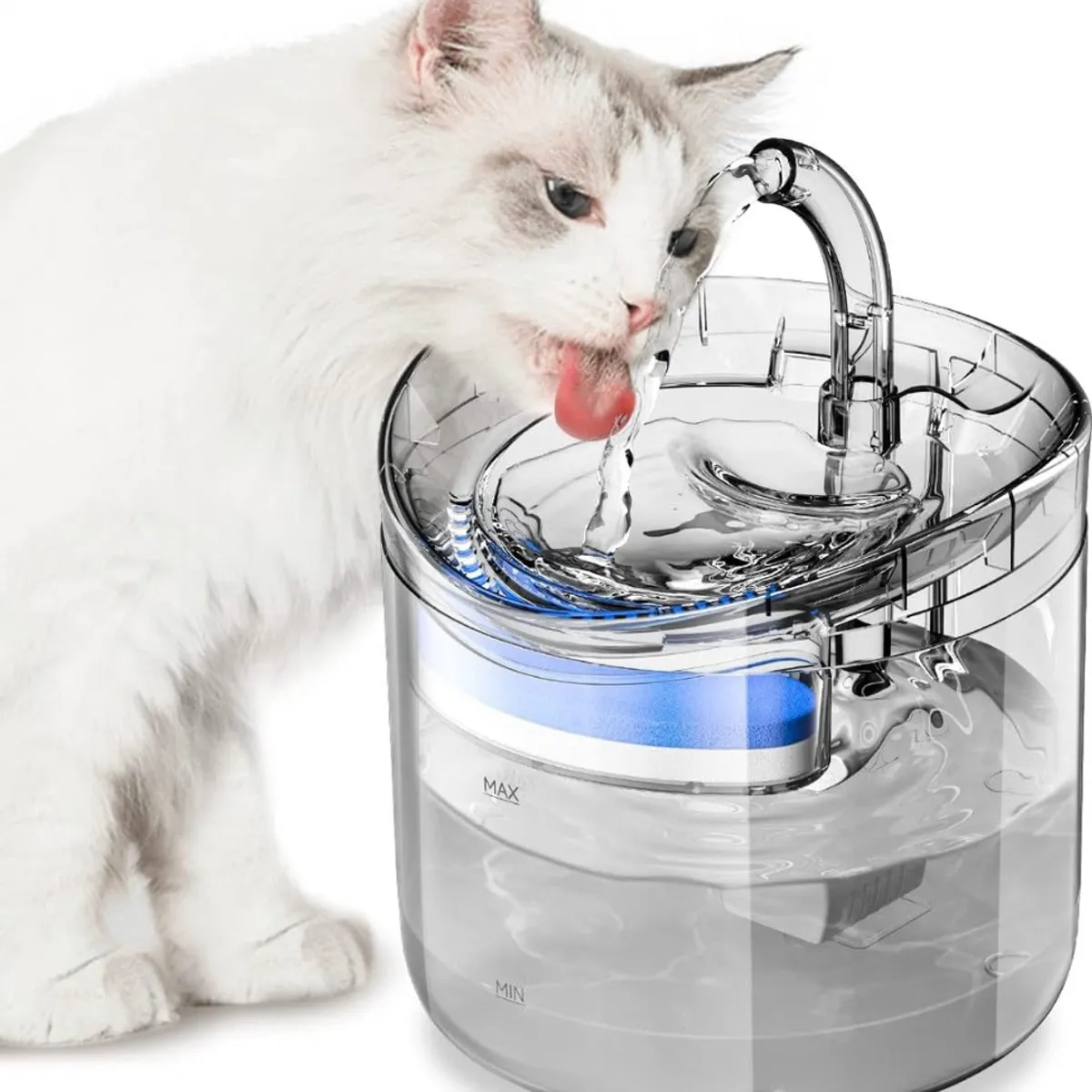 GENERICO - Fuente Para Gato Bebedero Para Mascotas Color trasparente