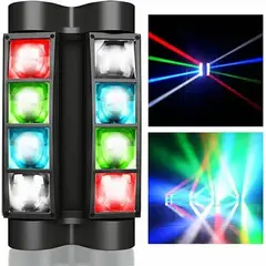 SHOP EHOME BAG - Luces Cabeza Móvil Led Spider Rgbw Dmx 8x3w Luz Disco