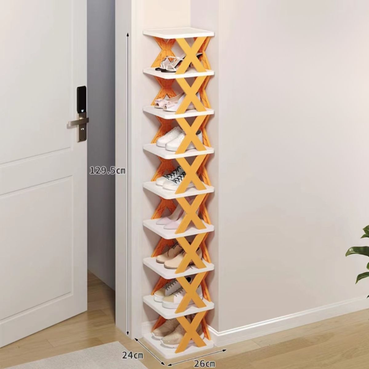 CRUSEC - Zapatero Compacto Organizador Hasta 7 Niveles Desarmable