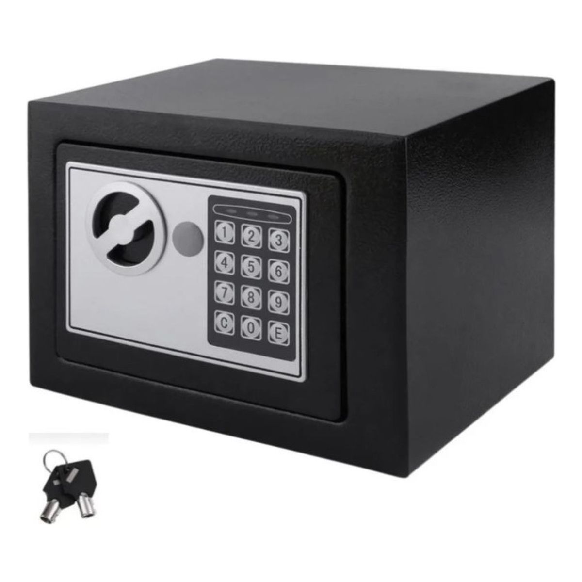 GENERICO - Caja Fuerte Electrónica De Seguridad Codigo Digital Y Llave Color Negro
