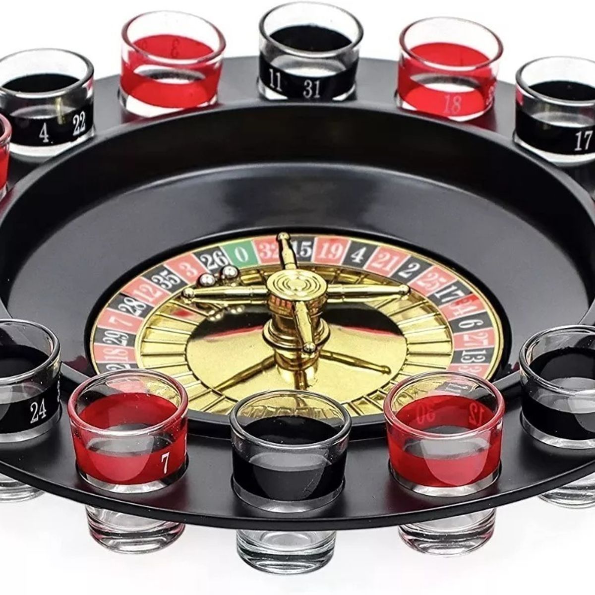 GENERICO - Juego De Ruleta 12 Shot Cortos 180cc Fiesta Diversion