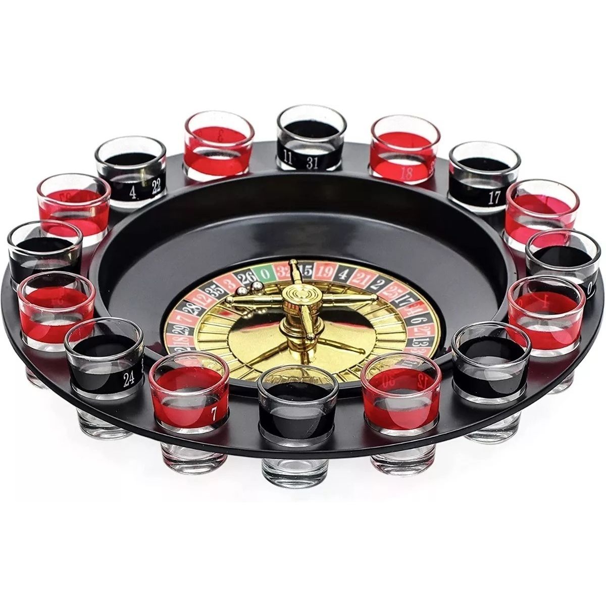 GENERICO - Juego De Ruleta 12 Shot Cortos 180cc Fiesta Diversion