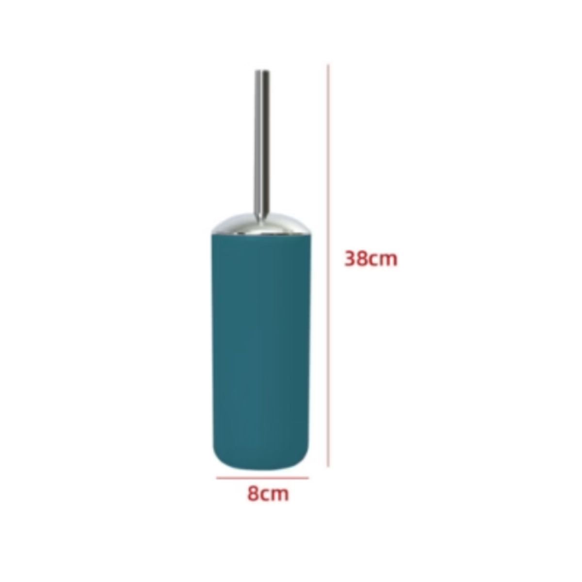 GENERICO - Cepillo Limpiador WC De Color Azul Oscuro 8X8X38CM