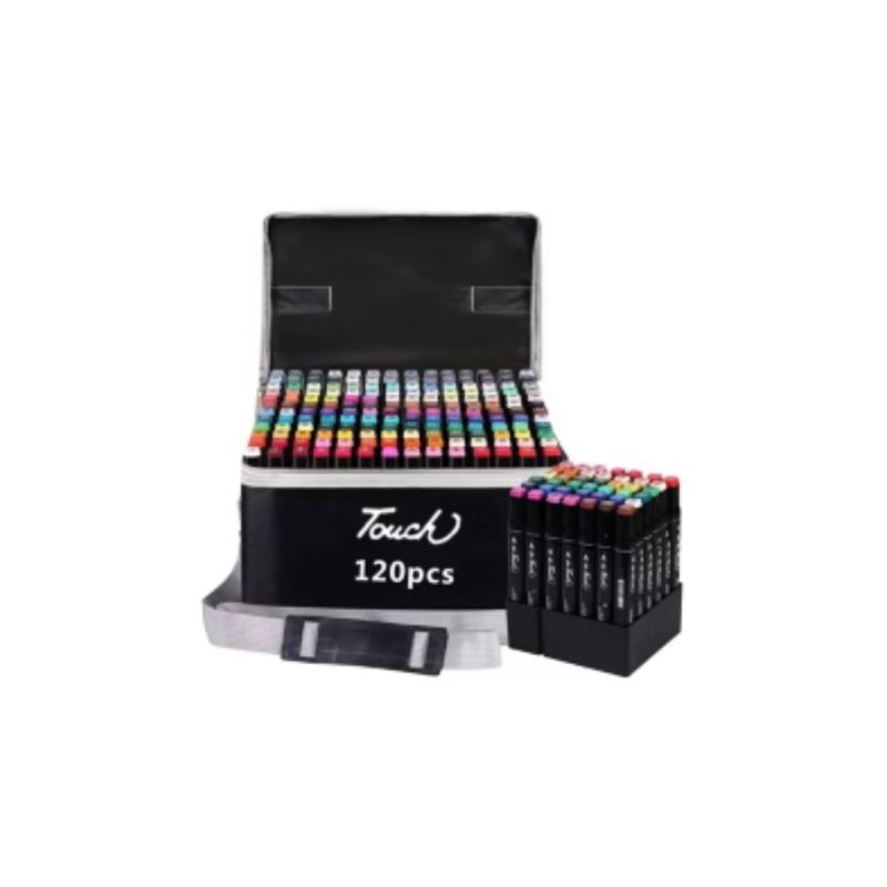 GENERICO - 120 Colores Plumones Doble Punta Pincel para Principiantes