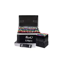GENERICO - 120 Colores Plumones Doble Punta Pincel para Principiantes