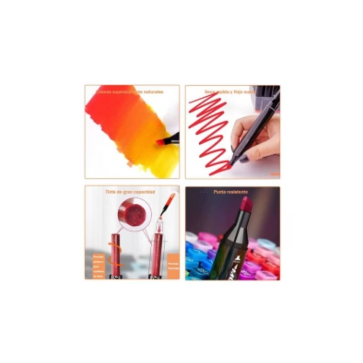 GENERICO - 120 Colores Plumones Doble Punta Pincel para Principiantes