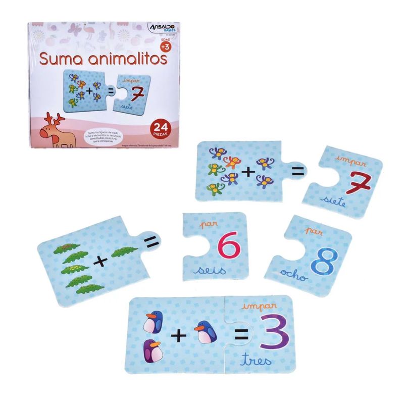 ANSALDO - Juego Didáctico Suma Animalitos