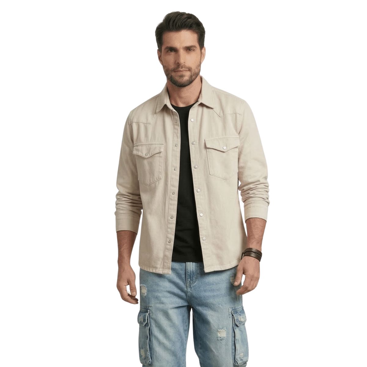 D'JOE - Chaqueta Sobrecamisa Denim Croacia Hombre