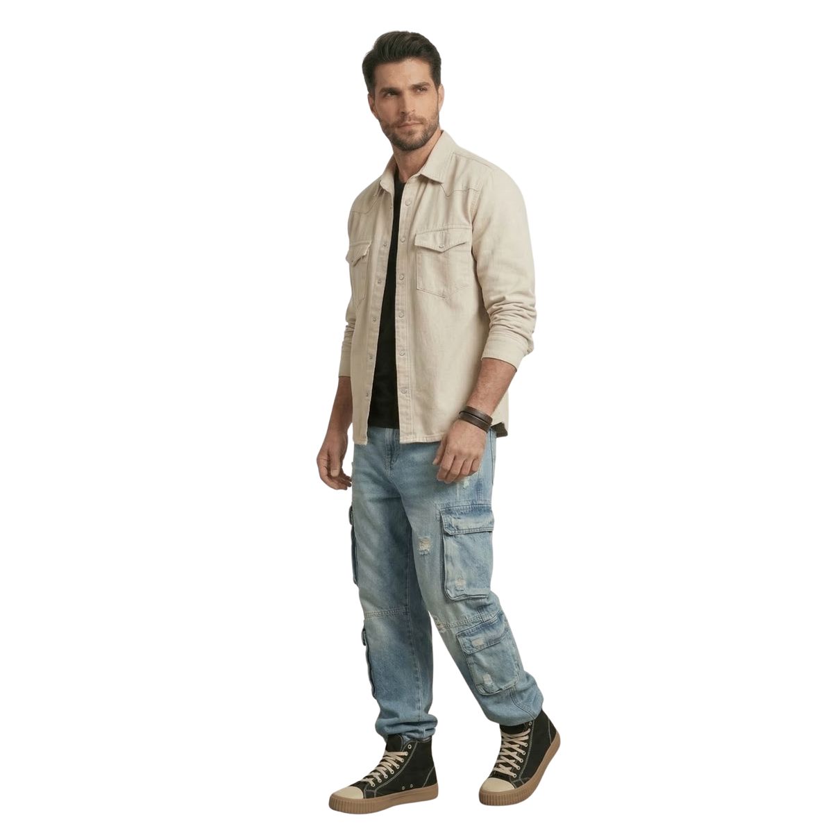 D'JOE - Chaqueta Sobrecamisa Denim Croacia Hombre