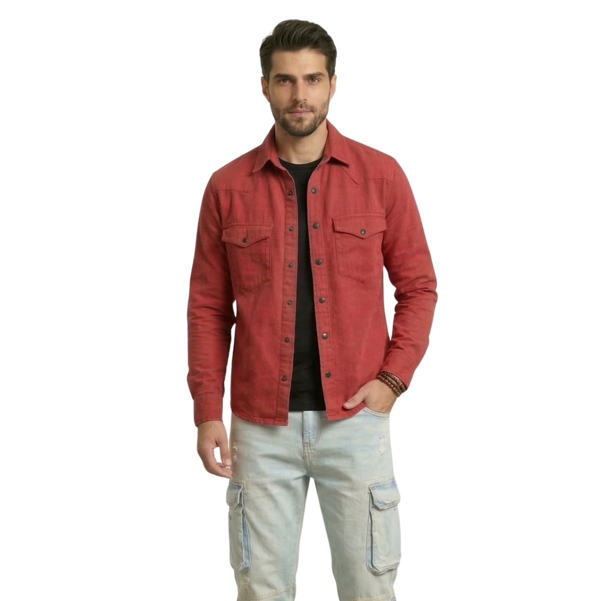D'JOE - Chaqueta Sobrecamisa Denim Croacia Hombre