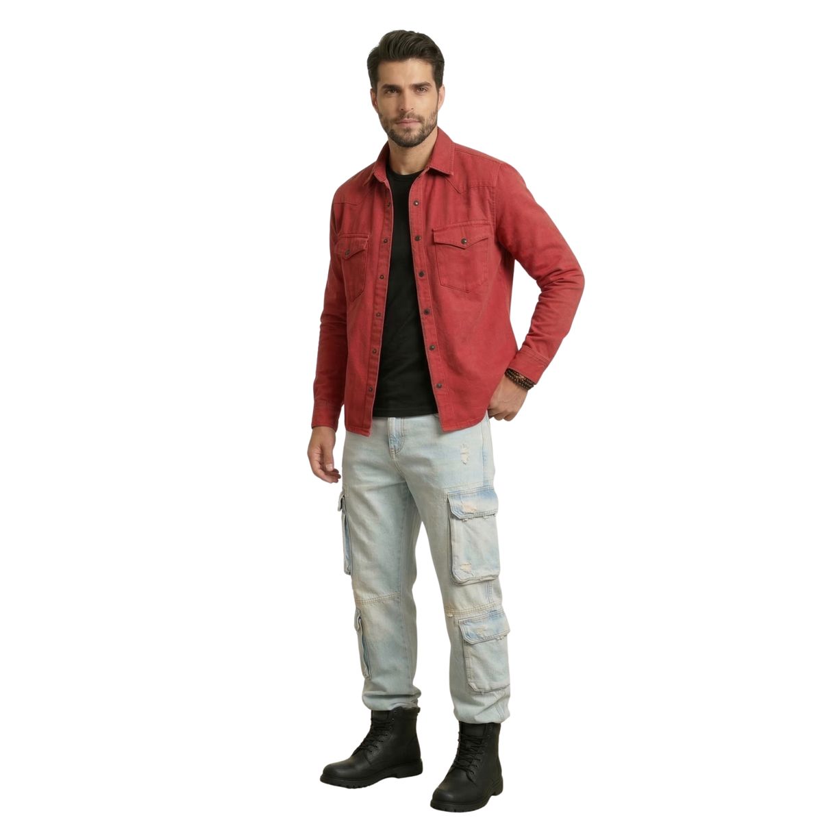 D'JOE - Chaqueta Sobrecamisa Denim Croacia Hombre