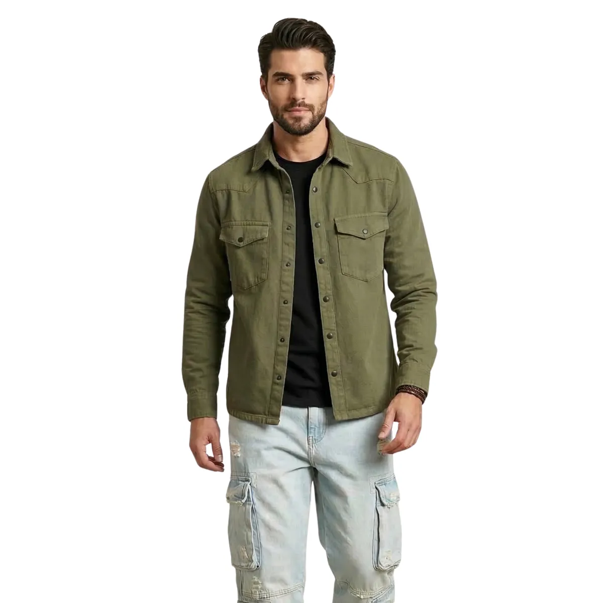 D'JOE - Chaqueta Sobrecamisa Denim Croacia Hombre