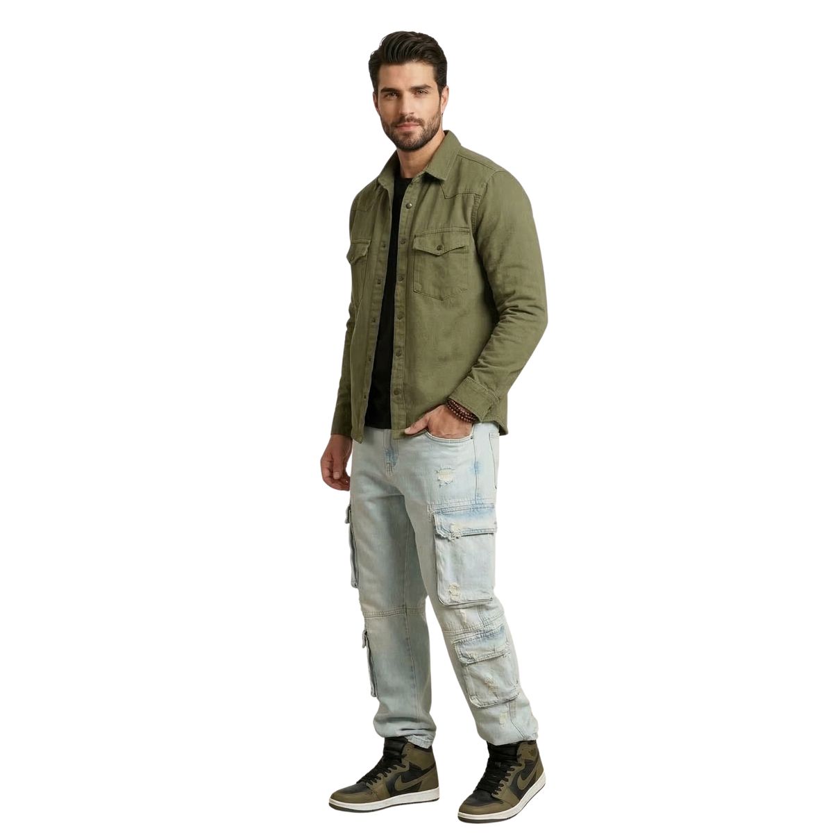 D'JOE - Chaqueta Sobrecamisa Denim Croacia Hombre