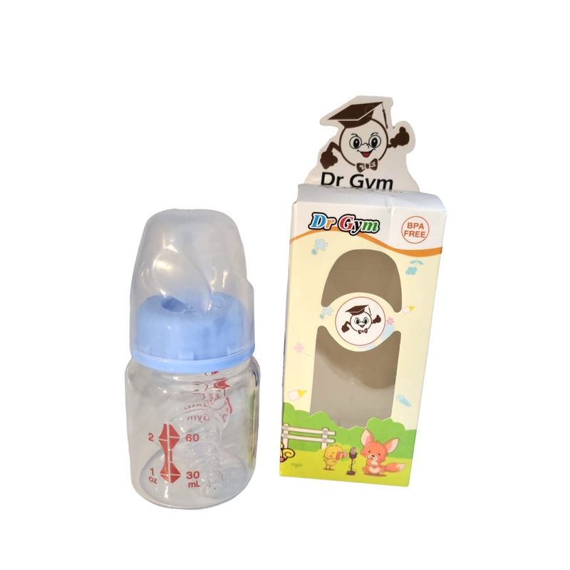 GENERICO - Mamadera de Vidrio Biberón Botella Leche de 60 ml