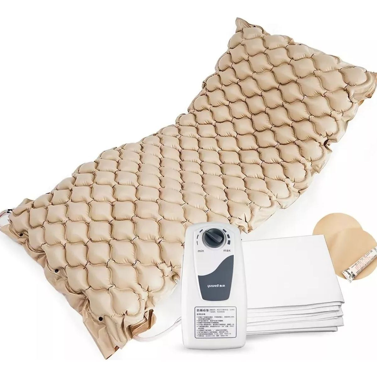 GENERICO - Cubre Colchón Antiescaras Antiacaros Con Motor