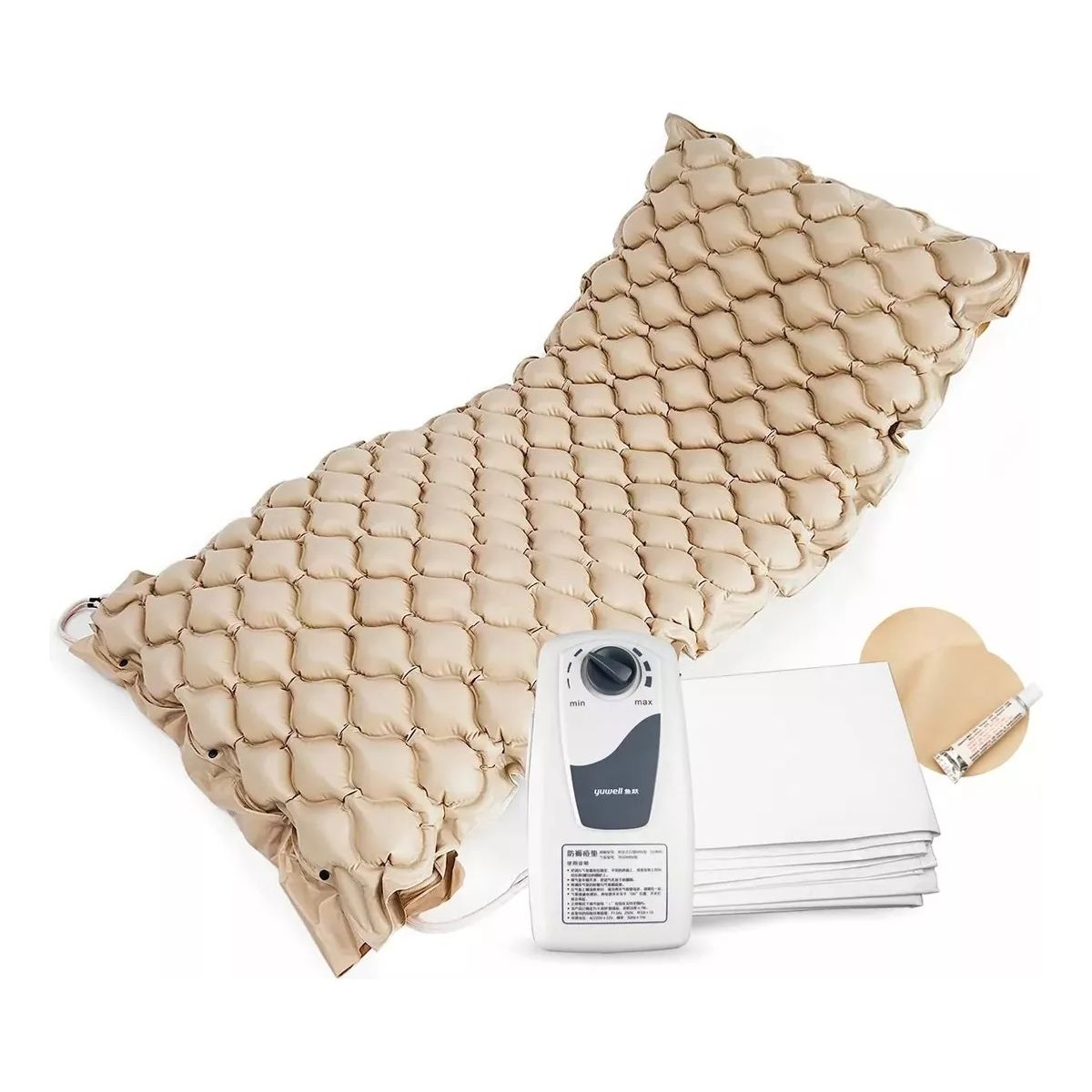 GENERICO - Cubre Colchón Antiescaras Antiacaros Con Motor