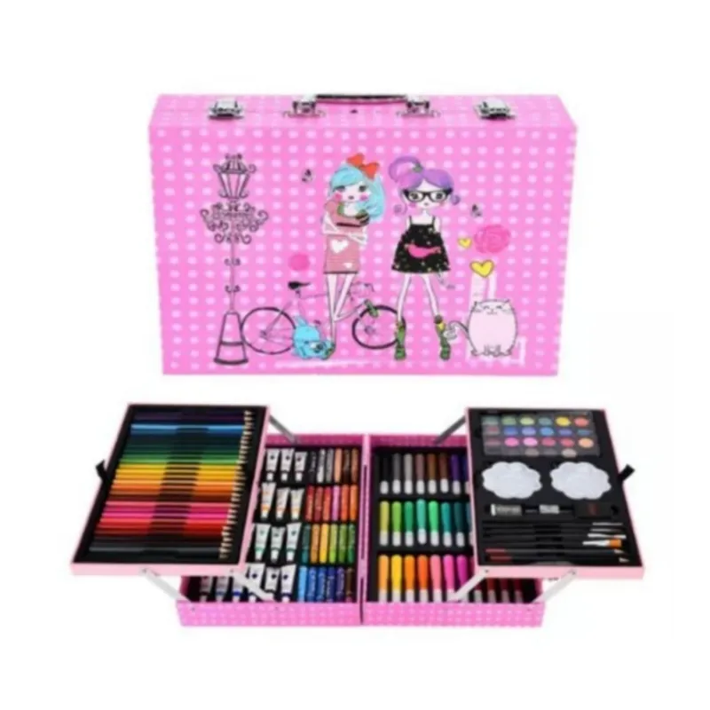 GENERICO - Set De Arte 145 Pcs Maleta Lapices Pintar